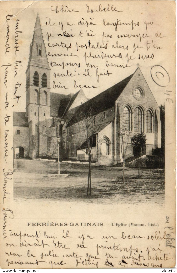 CPA FERRIERES-en-GATINAIS - FERRIERES-GATINAIS - église (632396)