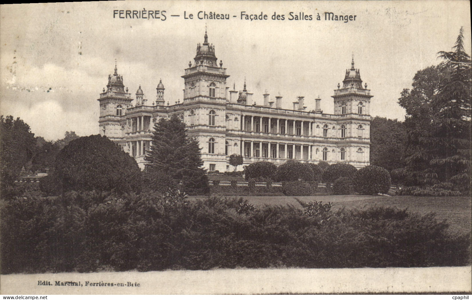 CPA Ferrieres Le Chateau Facade des Salles a Manger