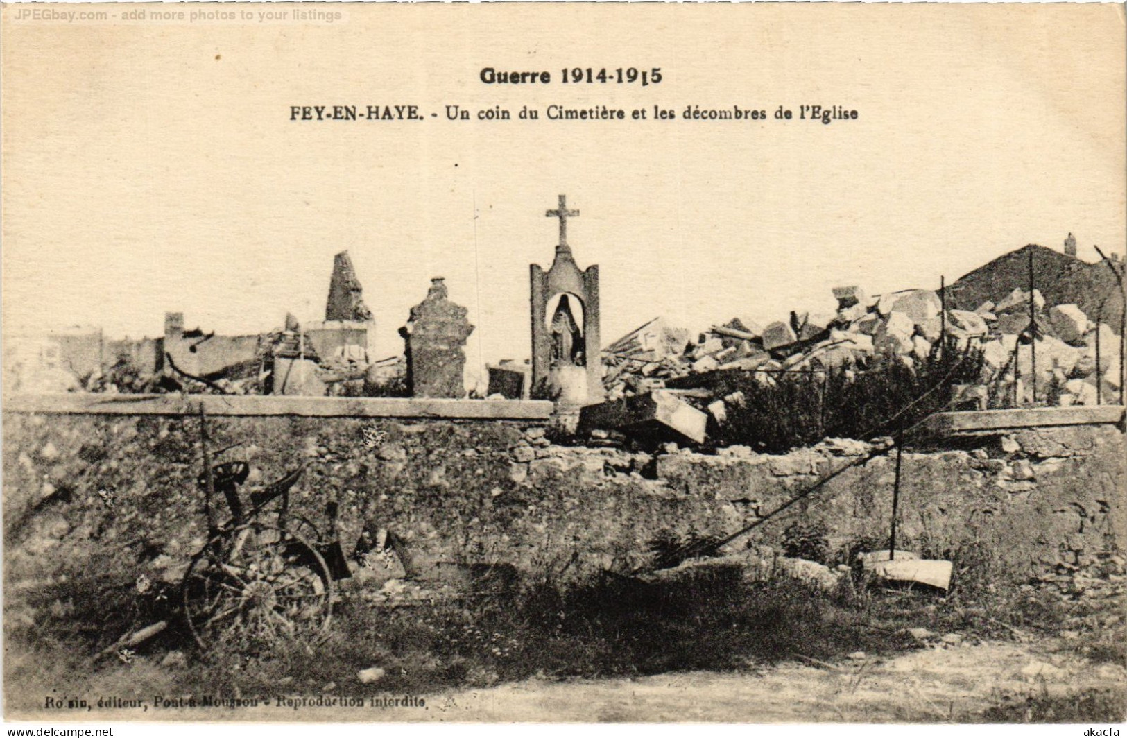 CPA Fey en Haye un coin du cimetiere (1472343)