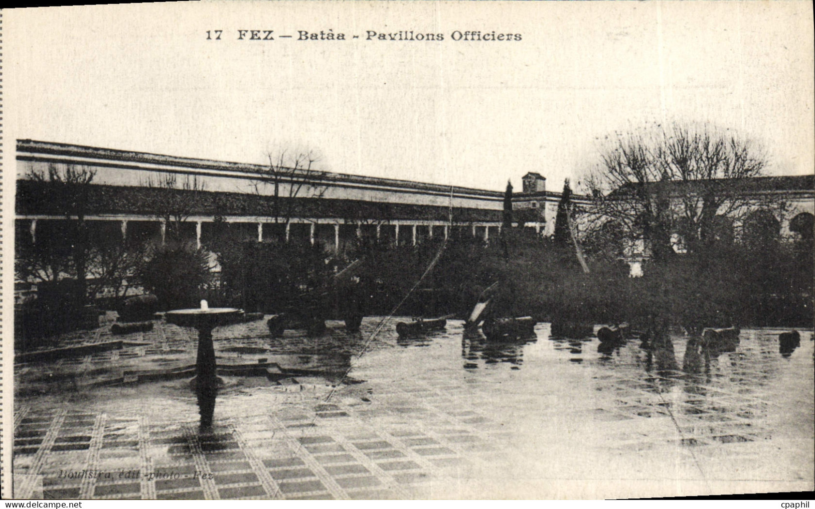CPA Fez Bataa Pavillons Officiers