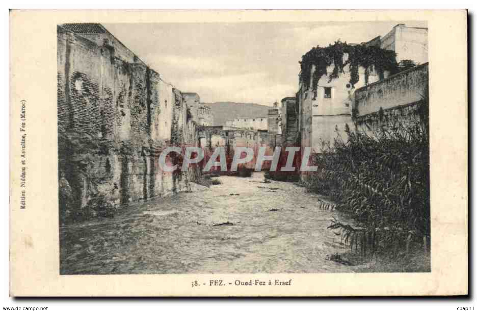 CPA Fez Oued Fez a Ersef maroc