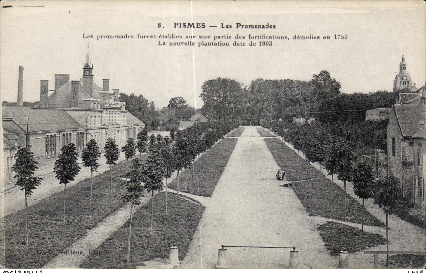 CPA Fismes Les Promenades