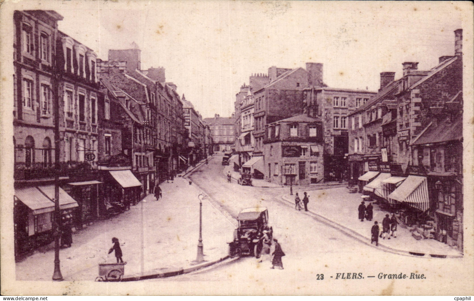 CPA Flers Grande Rue