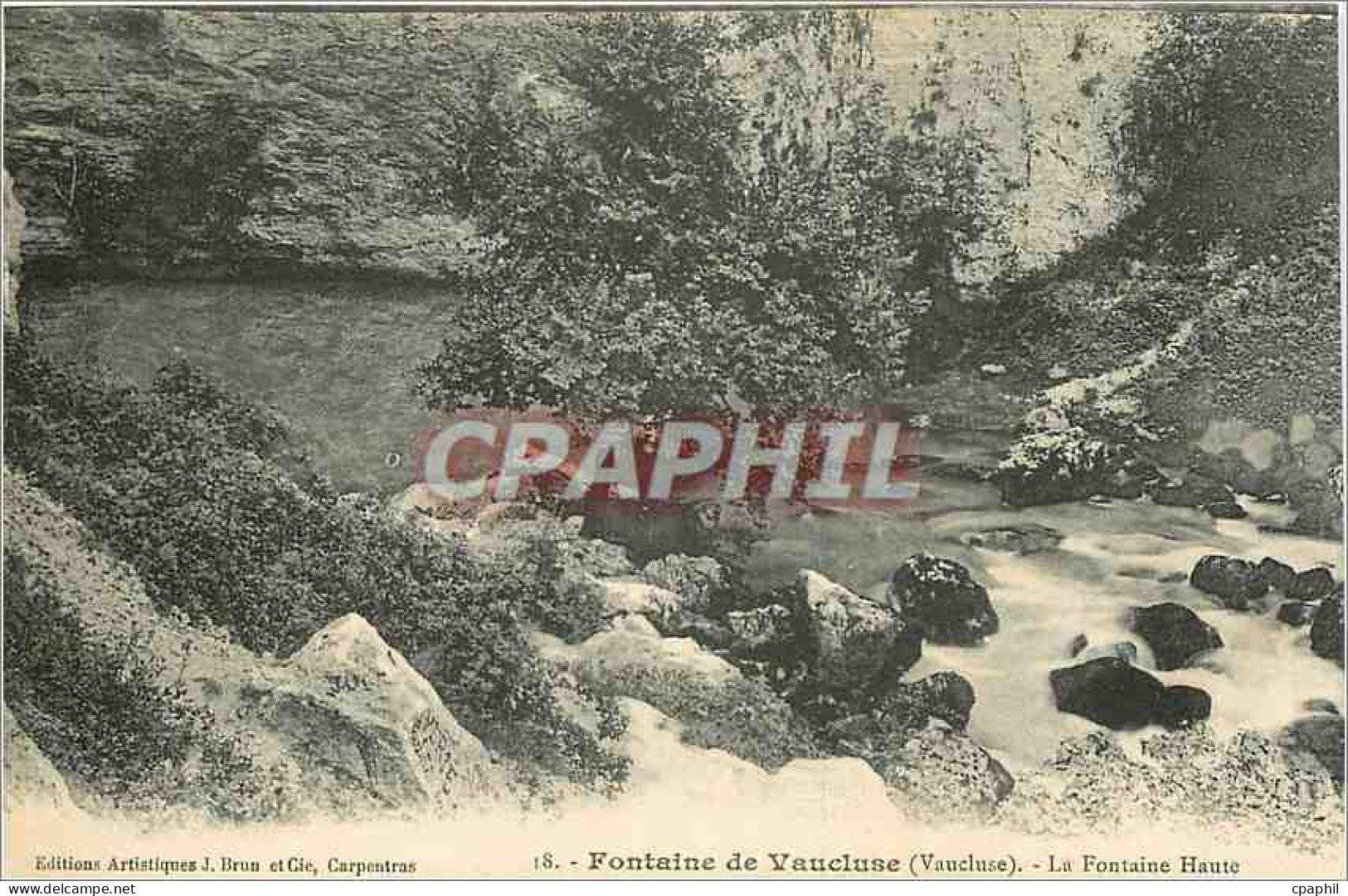 CPA Fontaine de Vaucluse La Fontaine Haute