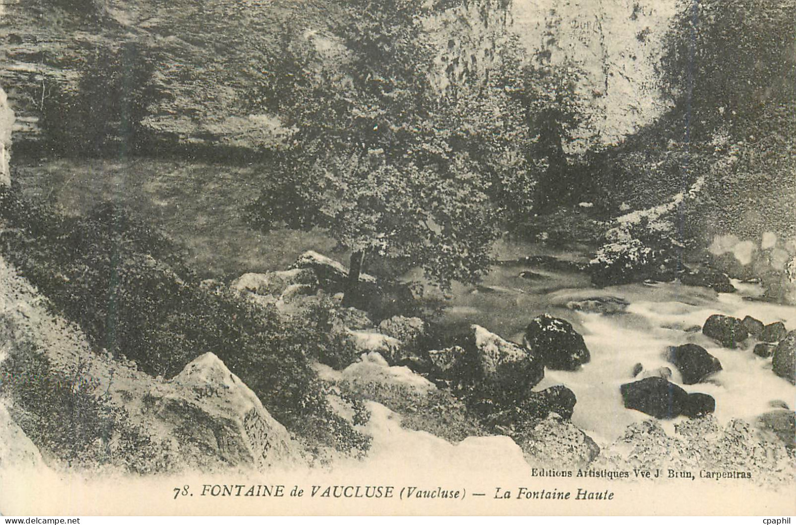 CPA Fontaine de Vaucluse La Fontaine Haute