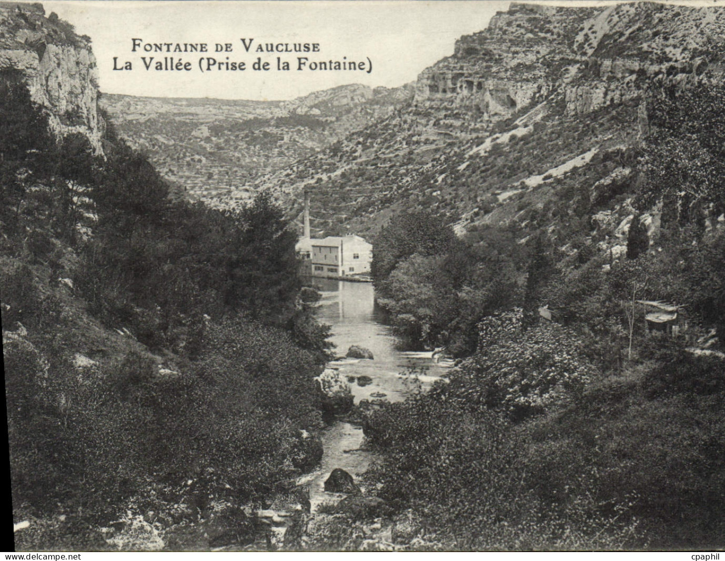 CPA Fontaine de Vaucluse La Vallee Prise de la Fontaine