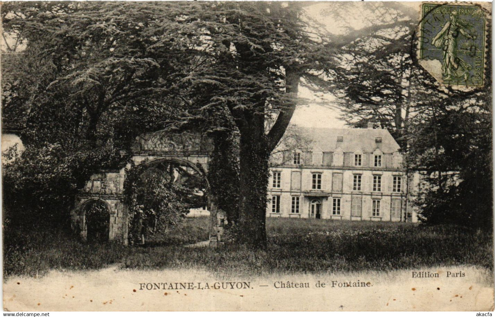 CPA FONTAINE-la-GUYON - Chateau de Fontaine (385252)