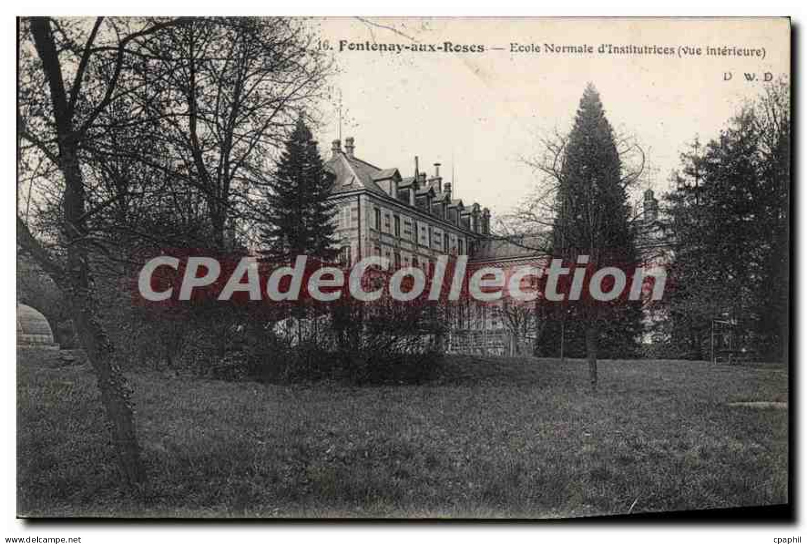CPA Fontenay aux Roses Ecole Normale d'Institrutices (vue interieure)