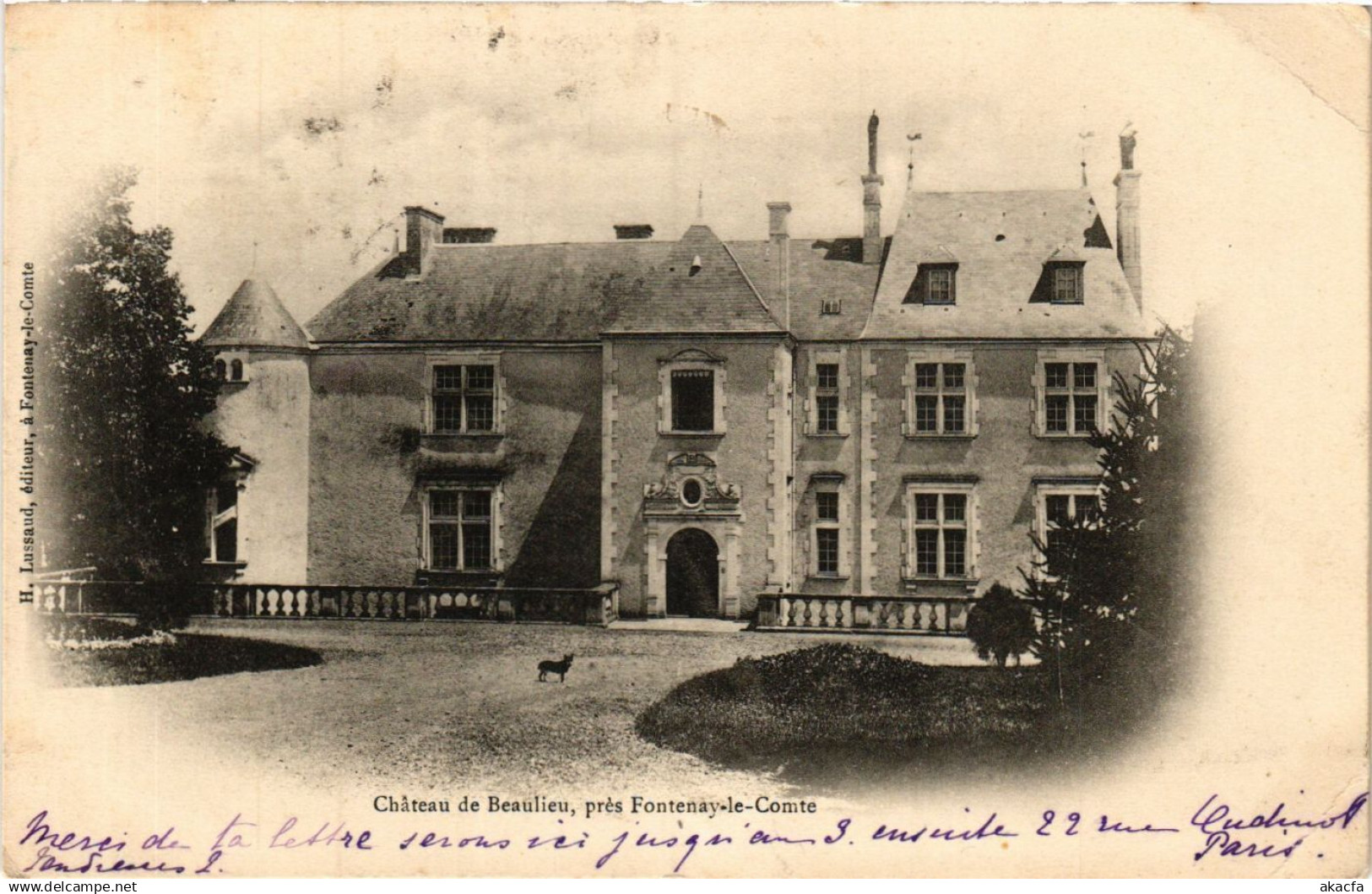 CPA FONTENAY-le-COMTE - Chateau de BEAULIEU - pres FONTENAY-le-COMTE (637340)
