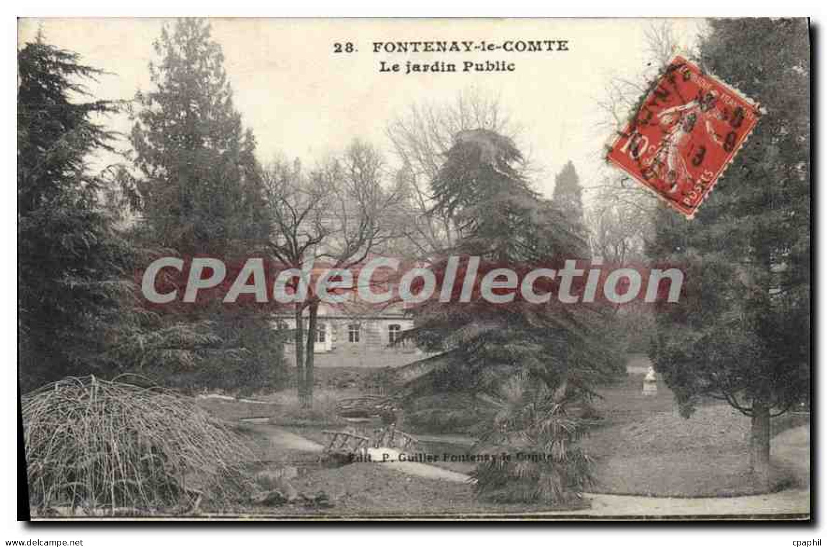 CPA Fontenay le Comte Le Jardin Public