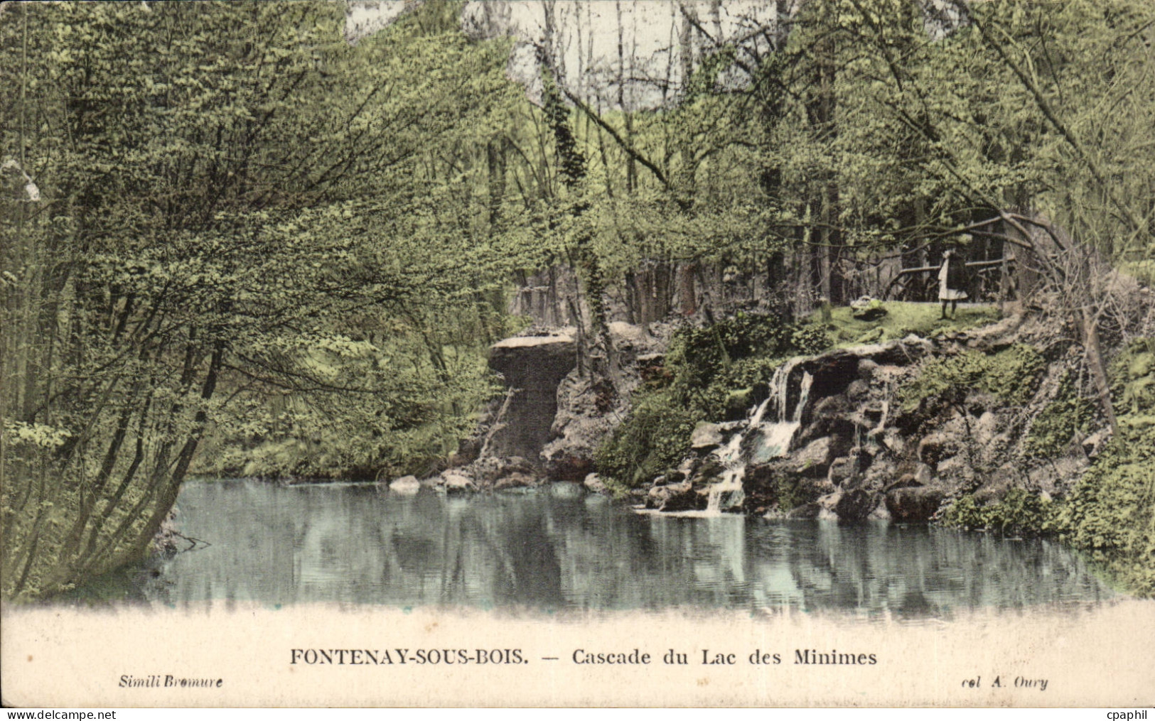 CPA Fontenay sous Bois Cascade du lac des Minimes