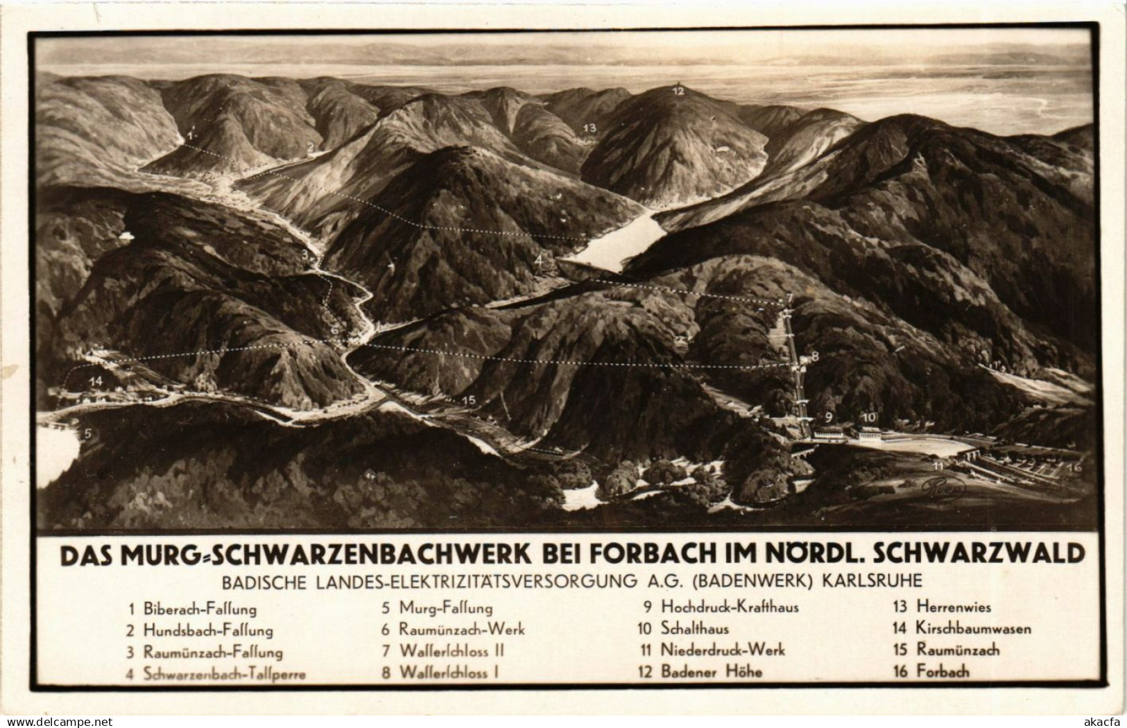 CPA Forbach - Das Murg-Schwarzenbachwerk b. Forbach GERMANY (910444)