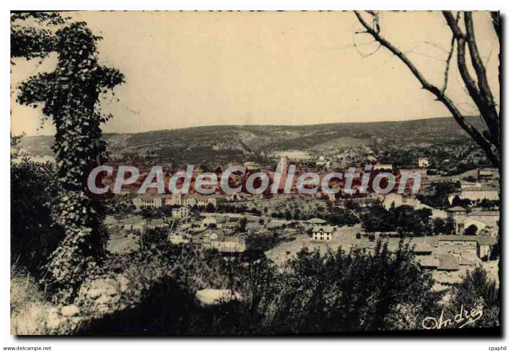 CPA Forcalquier B A Vue Generale l'Hopital et l'Observatoire