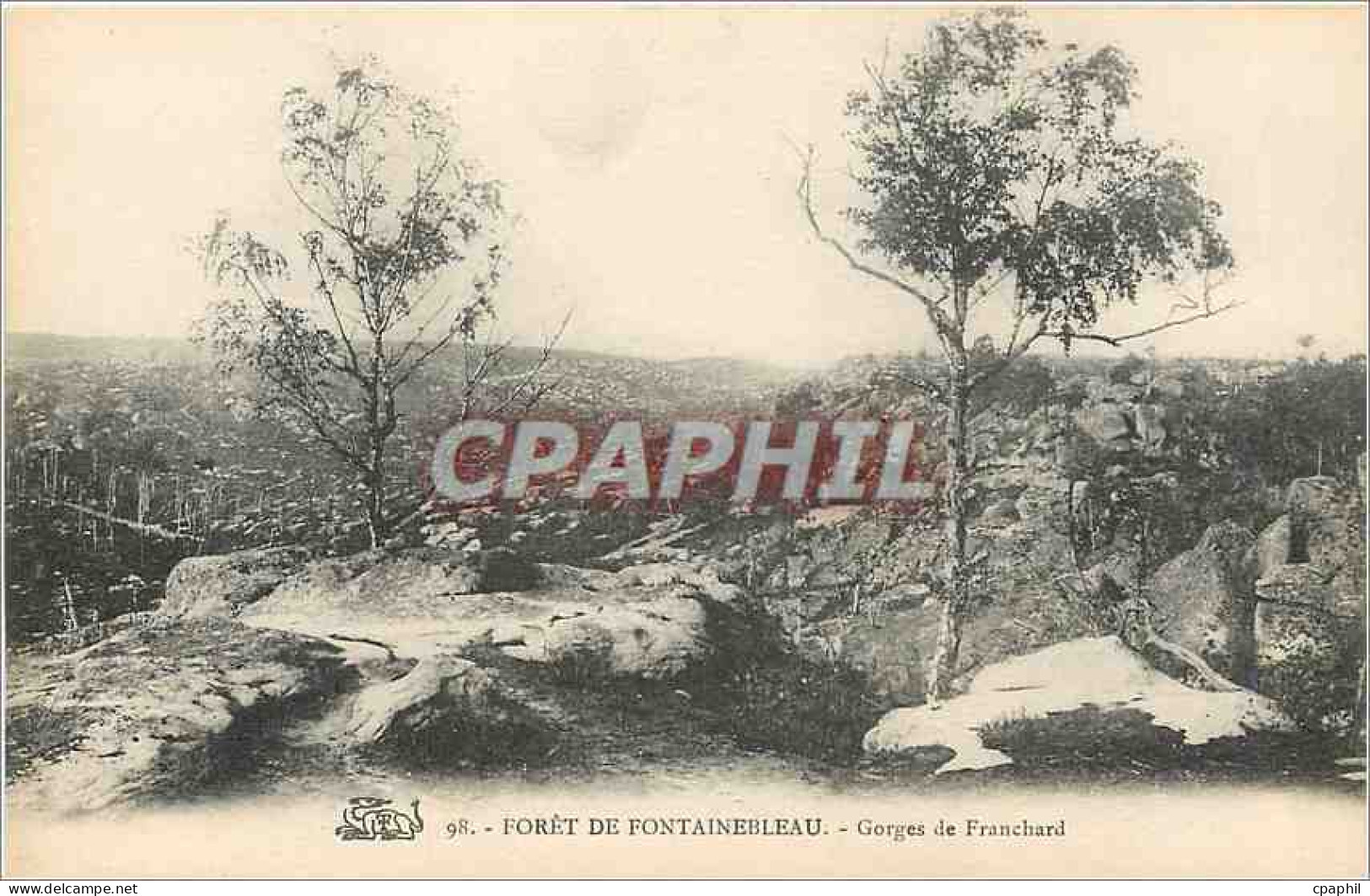 CPA Foret de fontainebleau Gorges de Franchard