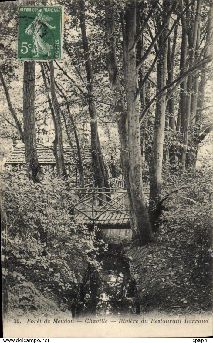 CPA Foret de Meudon Chaville Riviere du Restaurant Barraud