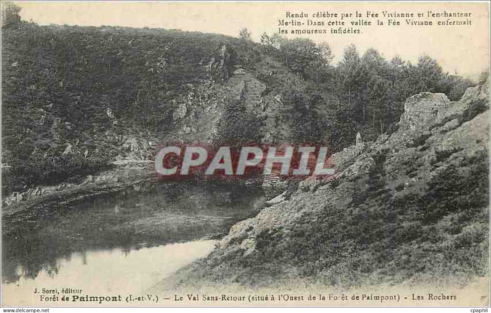 CPA Foret de paimpont L et V Le val sans retour situe  l'ouest de la Foret de paimpont