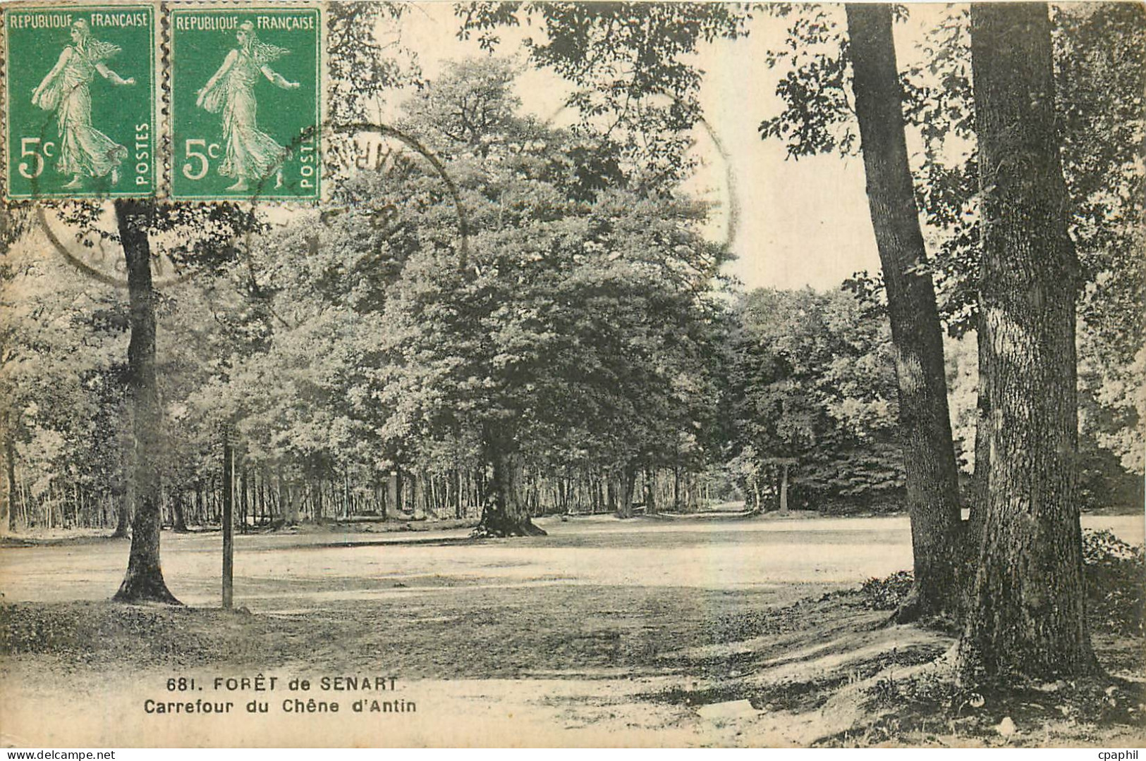 CPA Foret de Senart Carrefour du Chene d'Antin