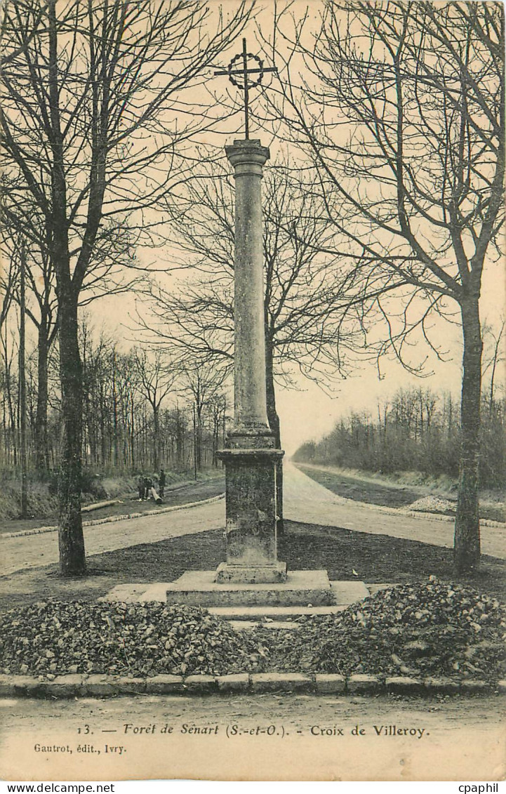 CPA Foret de Senart S et O Croix de Villeroy