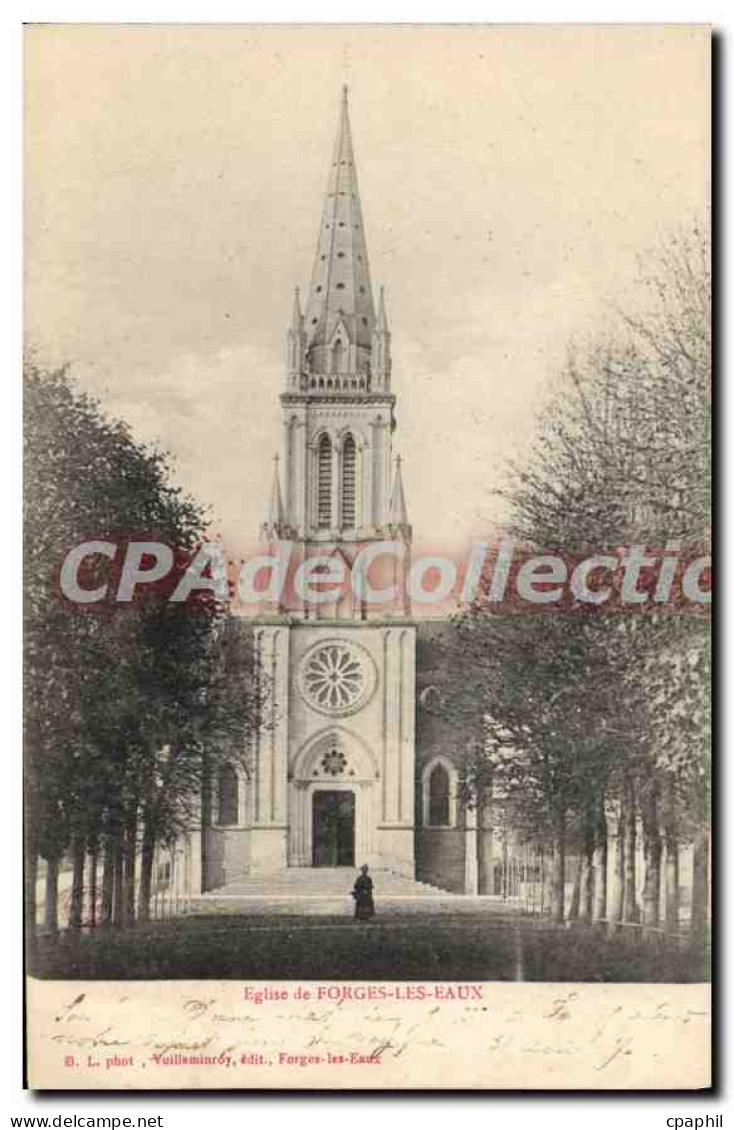 CPA Forges Les Eaux L'Eglise