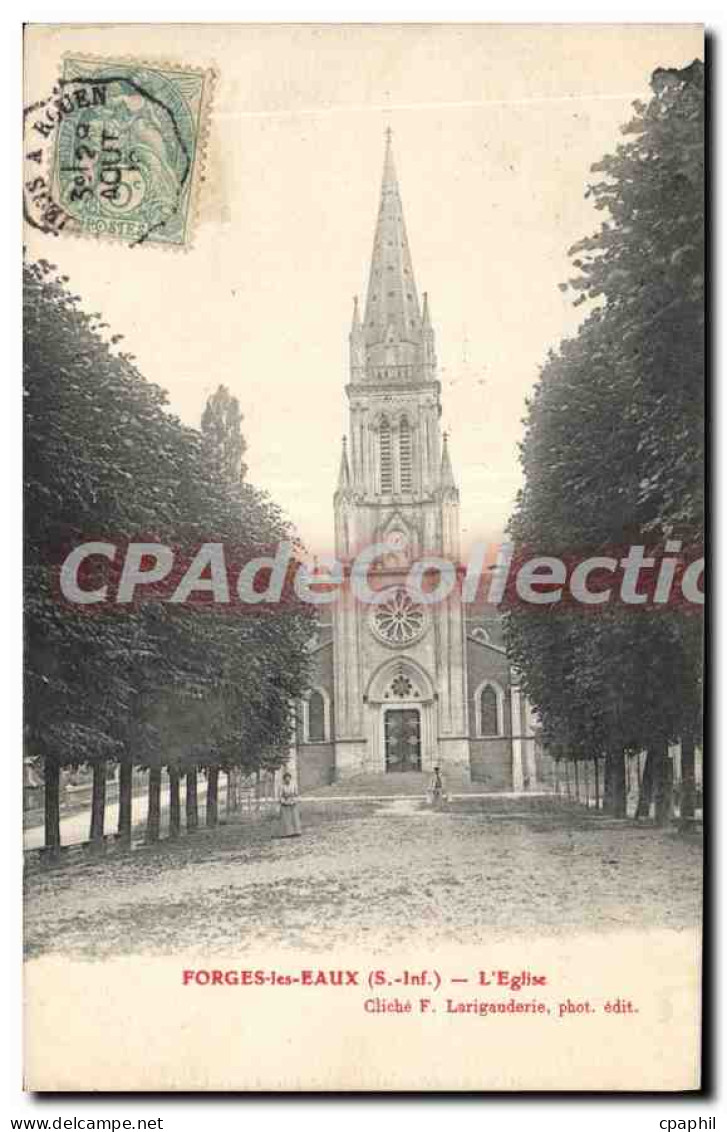 CPA Forges les Eaux S Inf l'eglise