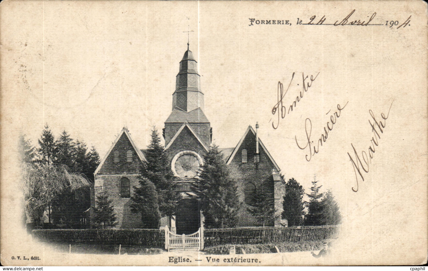 CPA Formerie Eglise Vue exterieure