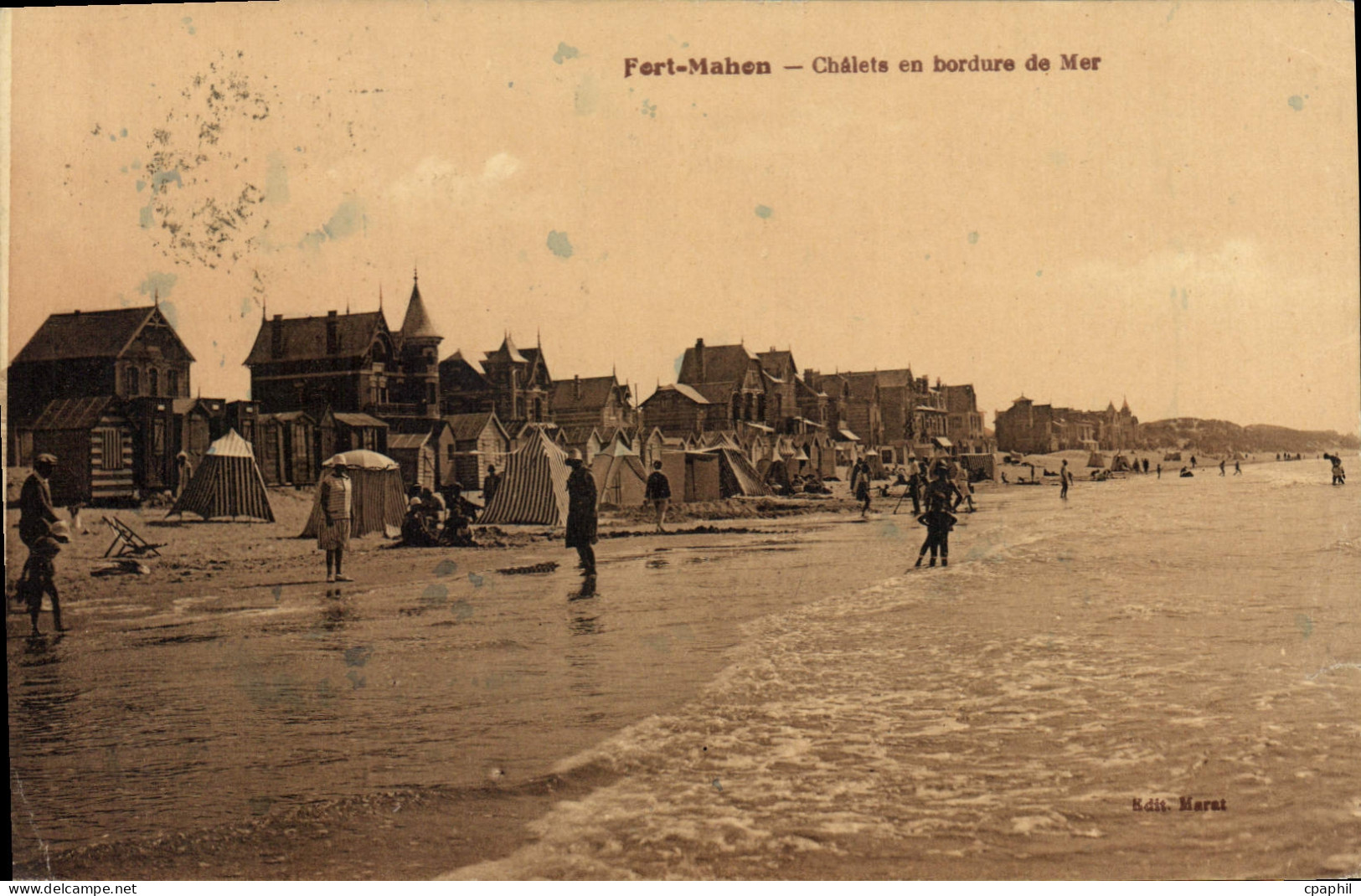 CPA Fort Mahon Chalets En Bordure De Mer