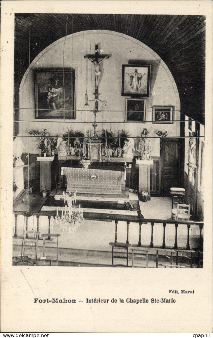 CPA Fort Mahon Interieur De La Chapelle Ste Marle