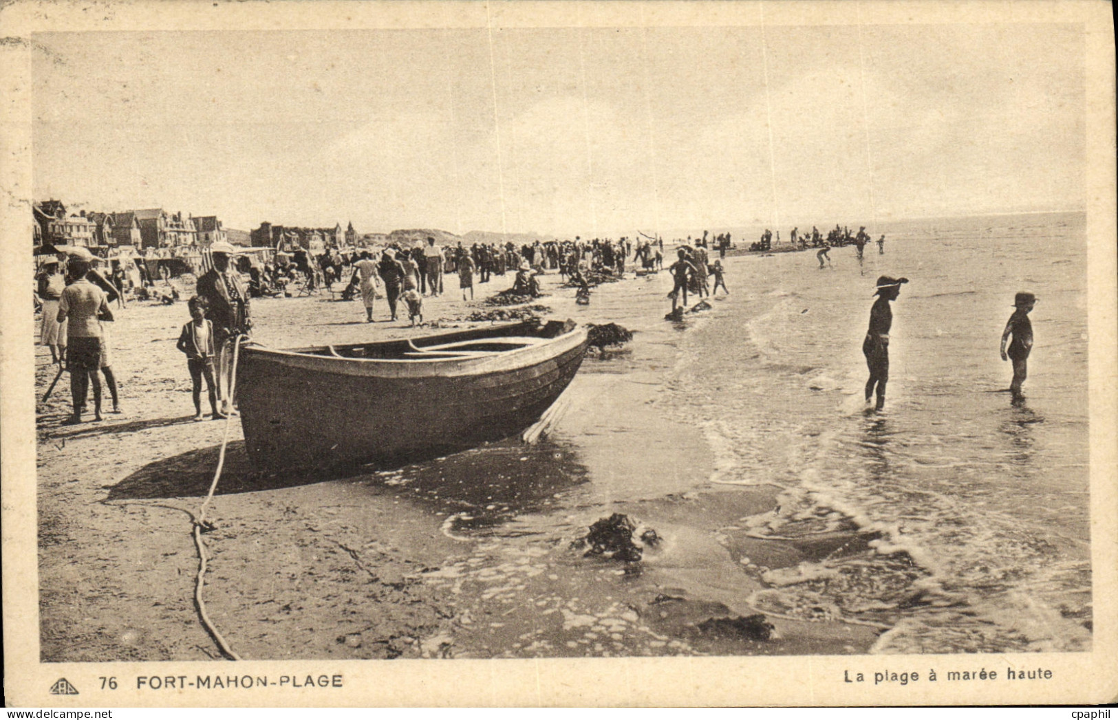 CPA Fort Mahon Plage La plage a maree haute