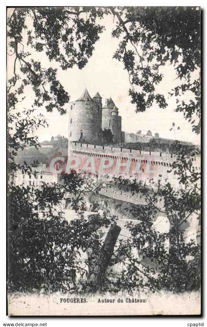 CPA Fougeres Autour du Chateau