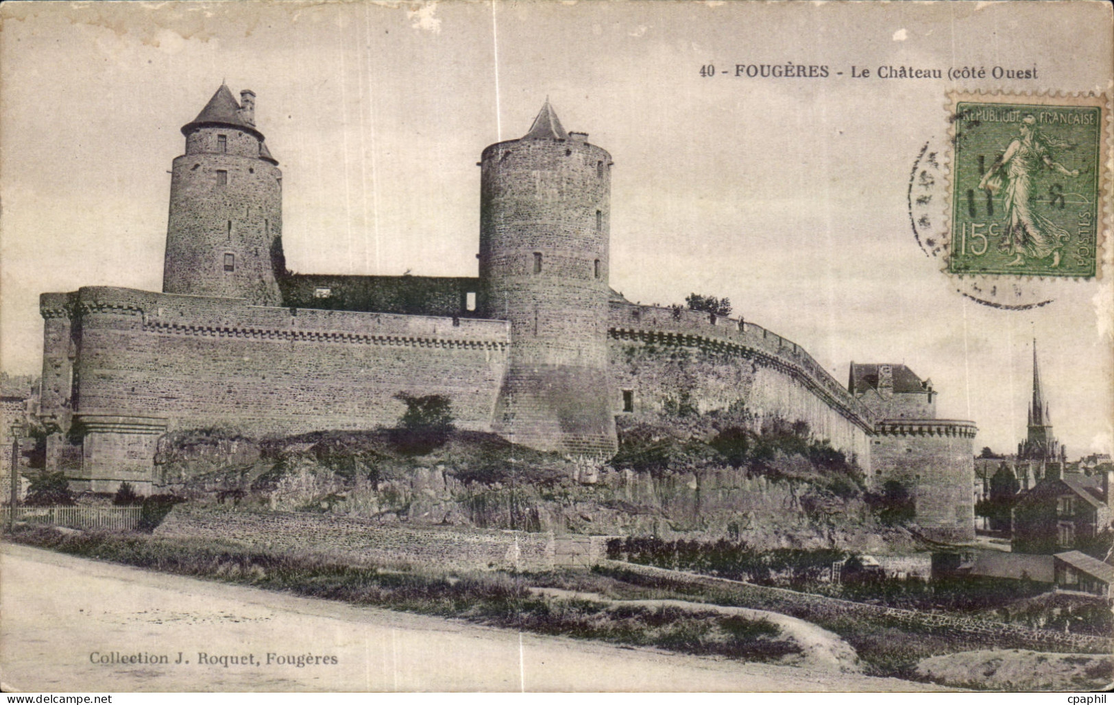 CPA Fougeres Le Chateau (cote Ouest)