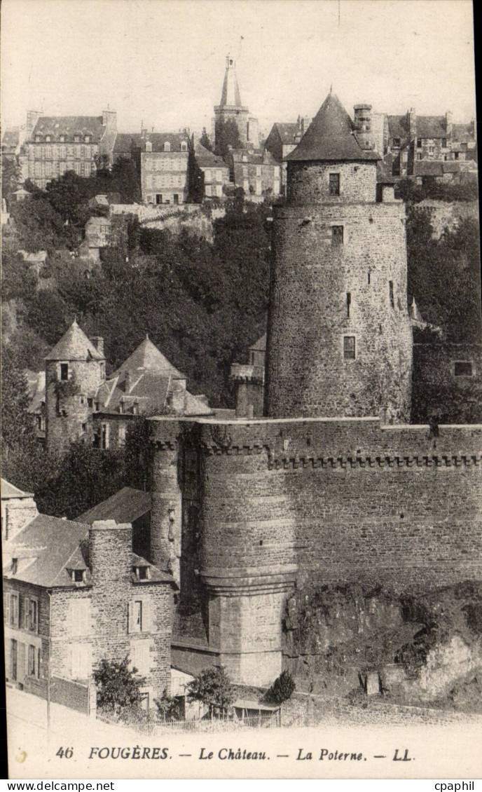 CPA Fougeres Le chateau La poterne
