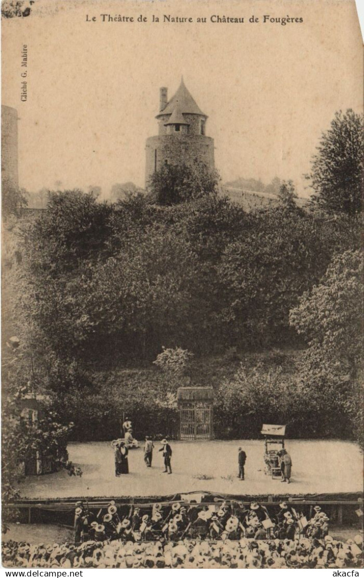 CPA FOUGERES Le Theatre de la Nature au Chateau de Fougeres (1251160)