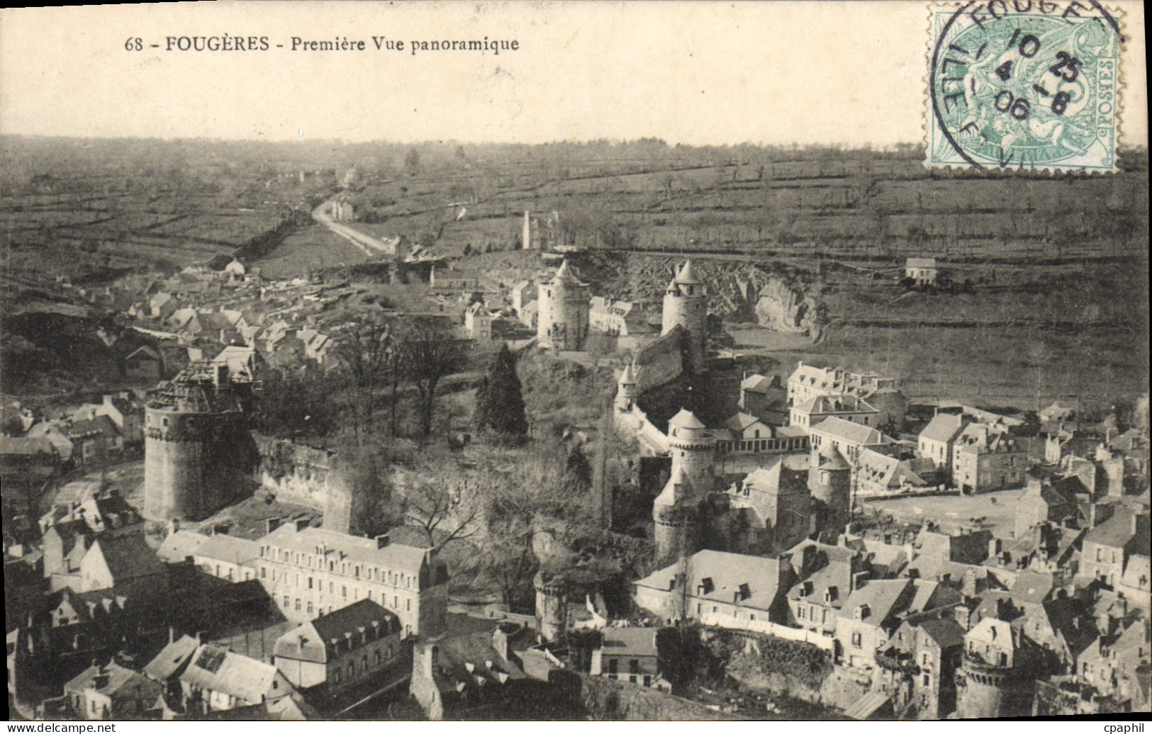 CPA Fougeres Premier vue panoramique