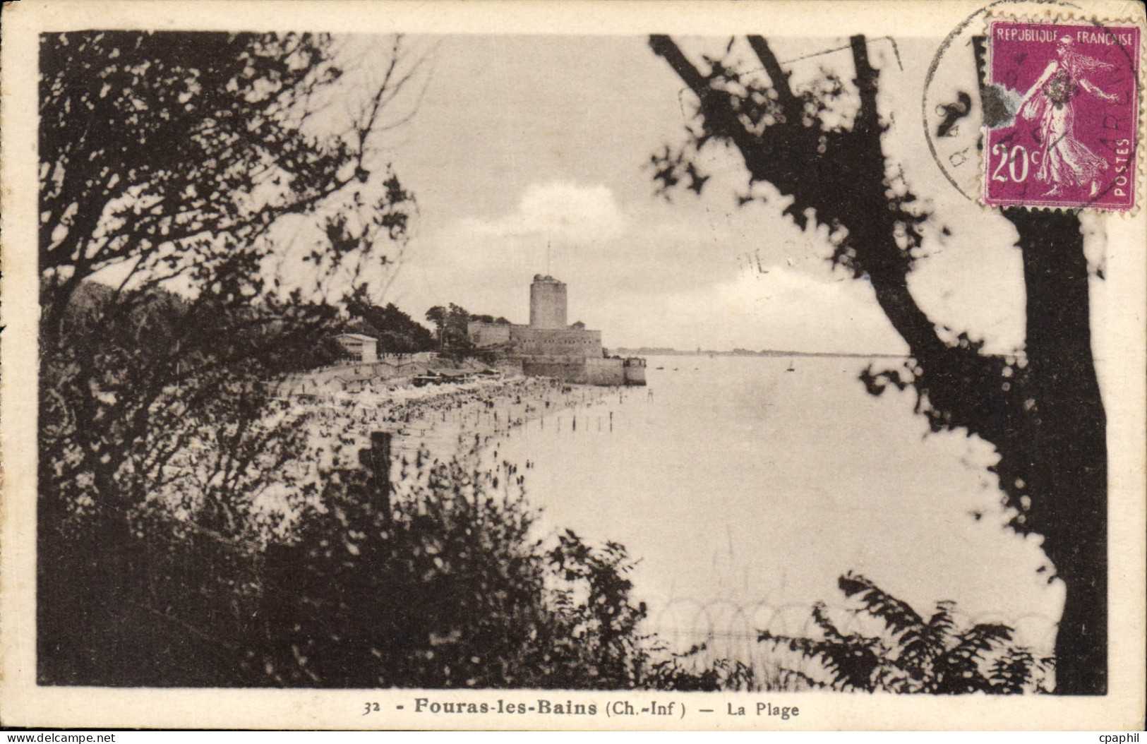 CPA Fouras les Bains La Plage