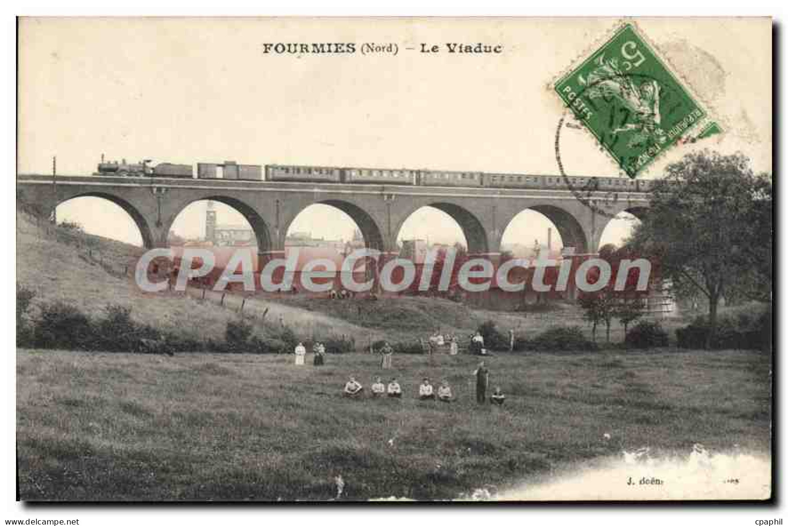 CPA Fourmies Le Viaduc