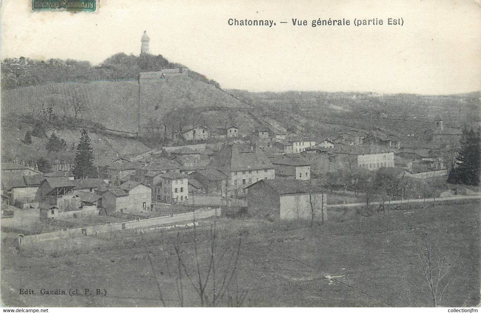 CPA FRANCE 38 "Chatonnay, vue générale"