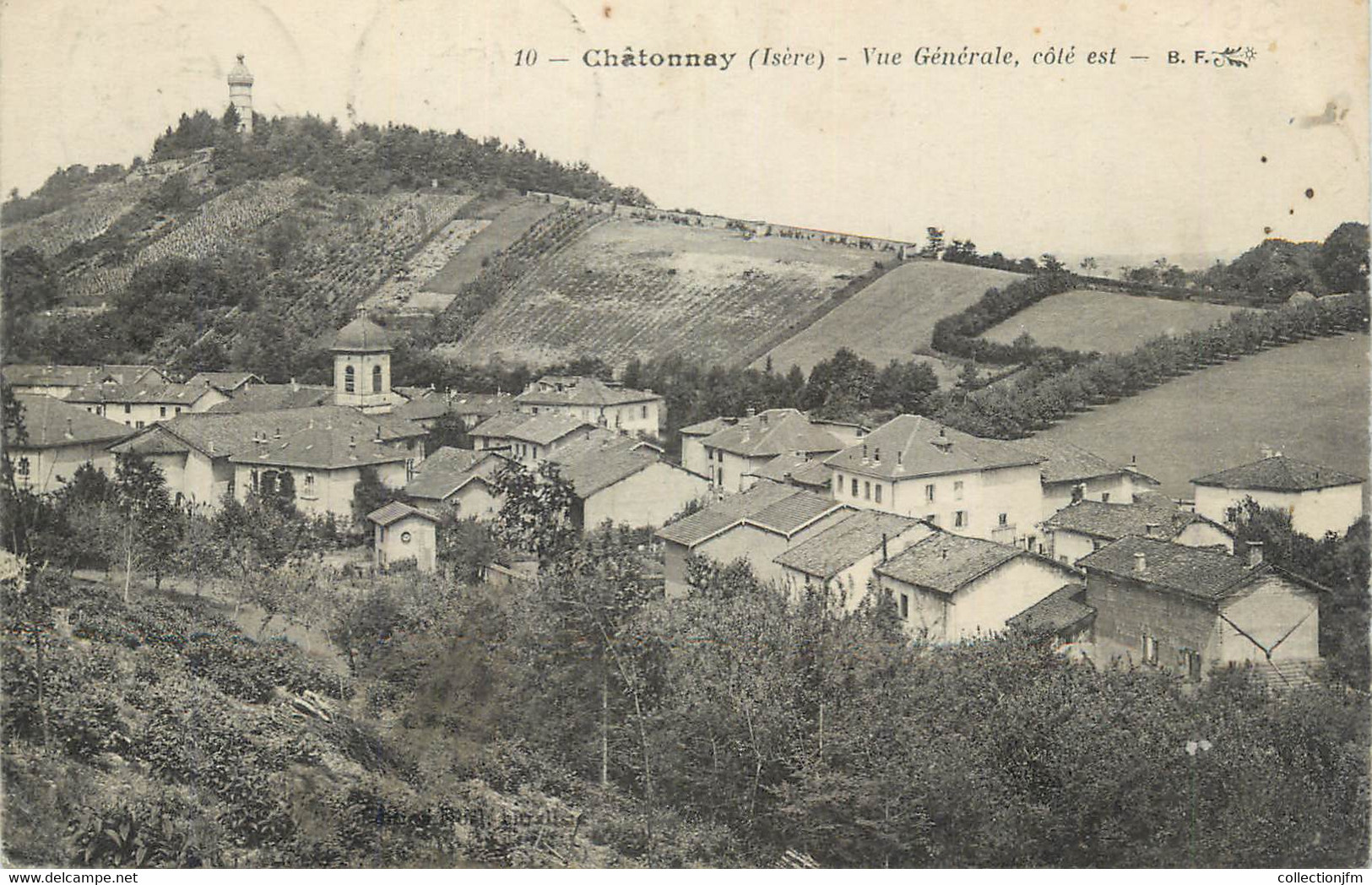 CPA FRANCE 38 " Châtonnay, Vue générale".