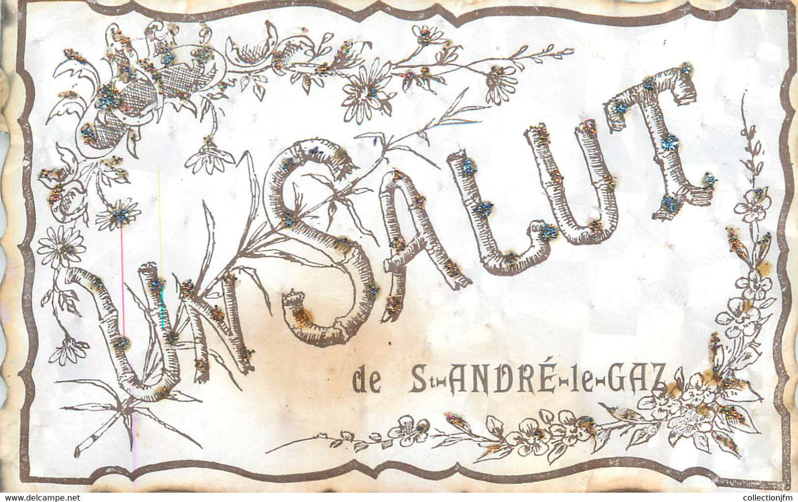 CPA FRANCE 38 "Saint André le Gaz"