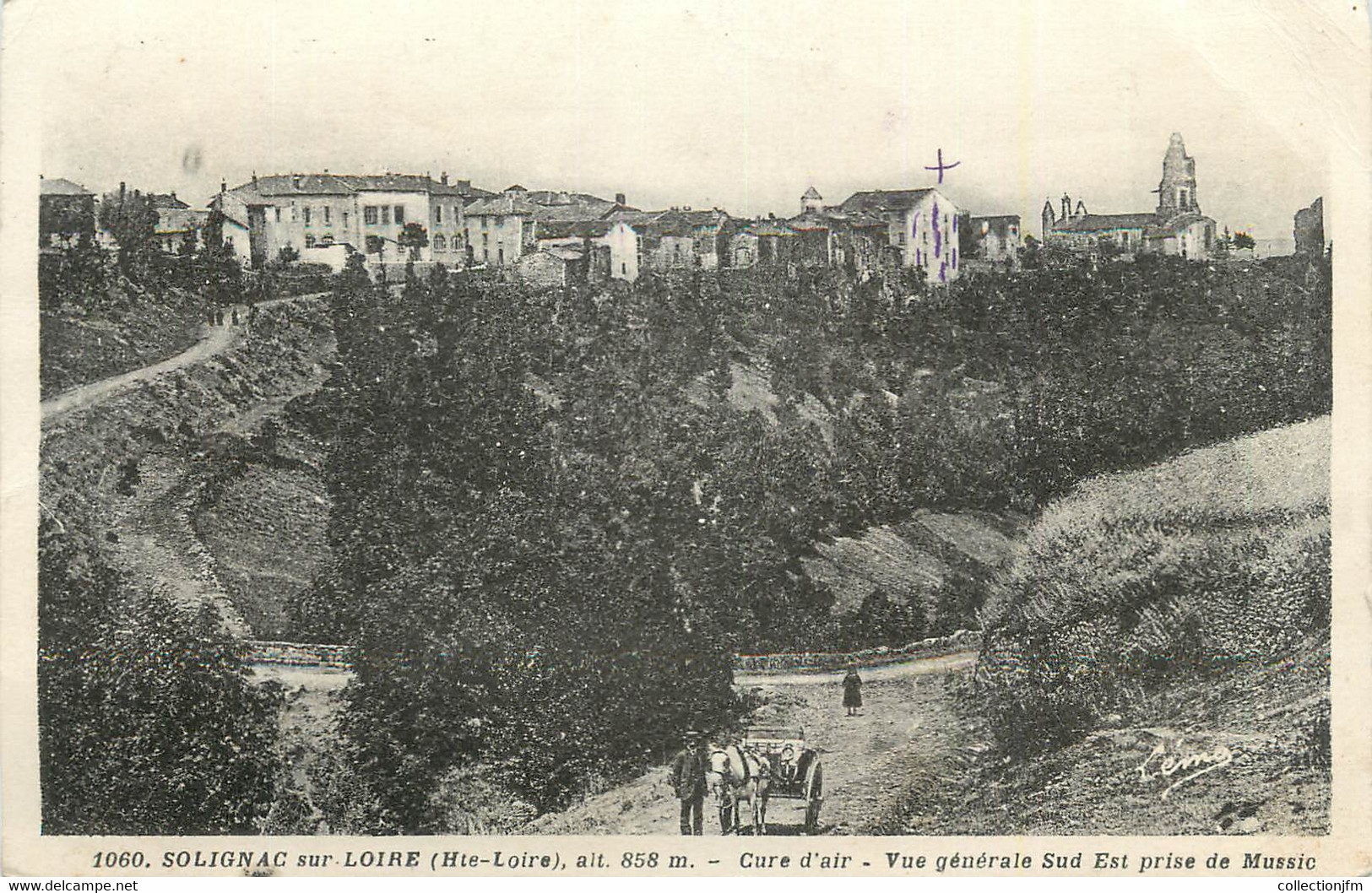 CPA FRANCE 43 "Solignac sur Loire, Vue générale" .