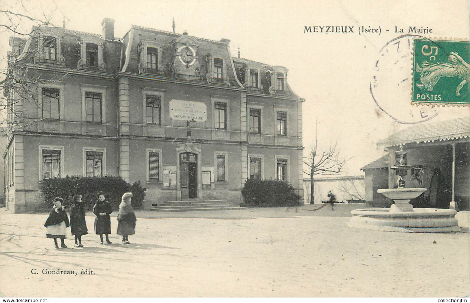 .CPA FRANCE 69 " Meyzieu, La Mairie"