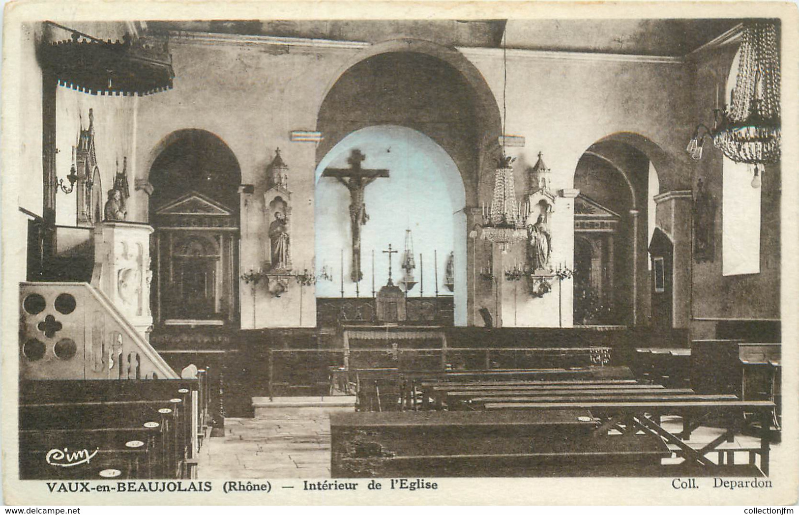 CPA FRANCE 69 "Vaux en Velin, intérieur de l'Eglise"