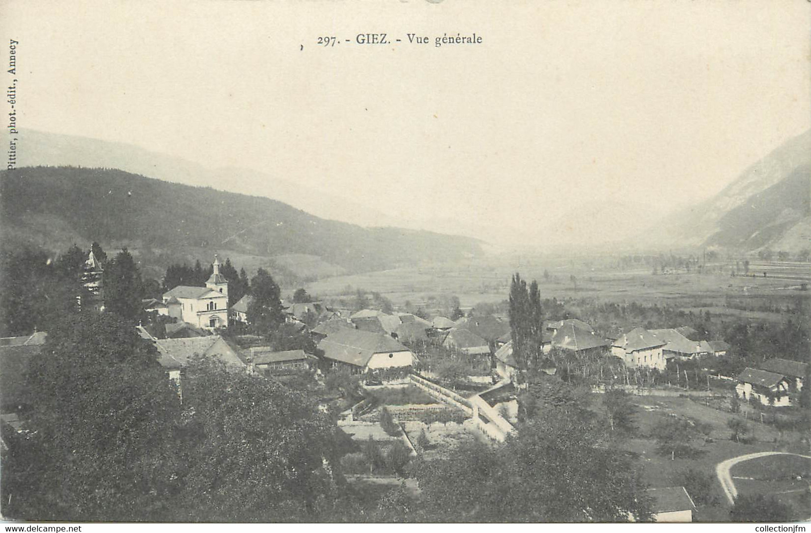 .CPA  FRANCE 74 " Giez, Vue générale"