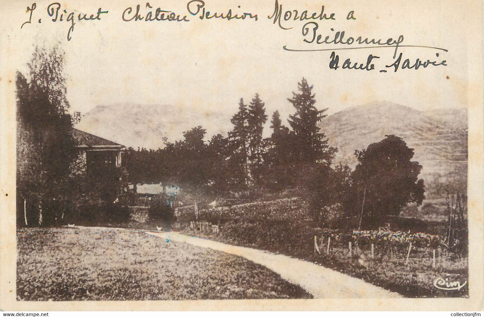 .CPA  FRANCE 74  "Peillonnex, Villa Morache"