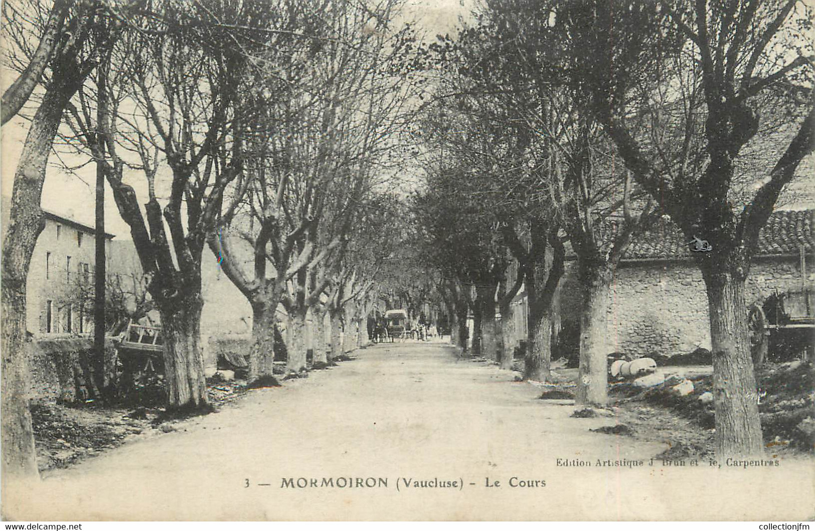 .CPA  FRANCE 84 "Mormoiron, Le cours  "