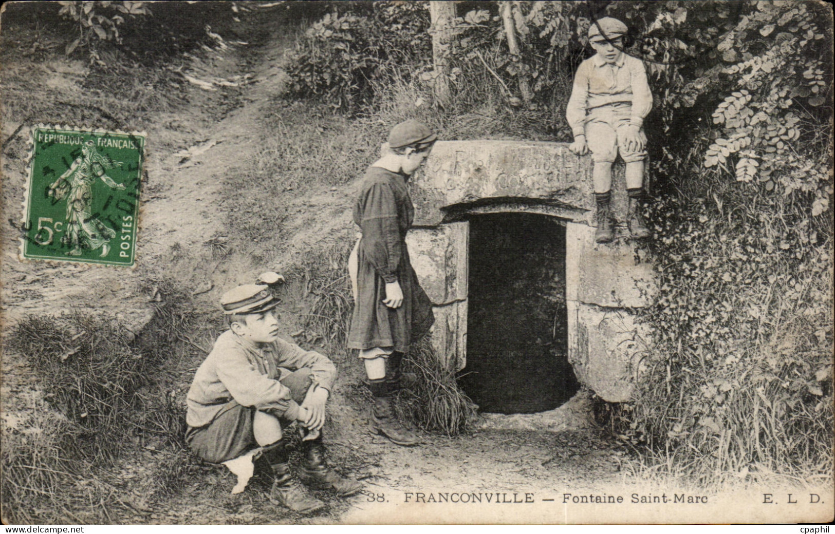 CPA Franconville Fontaine Saint Marc Enfants