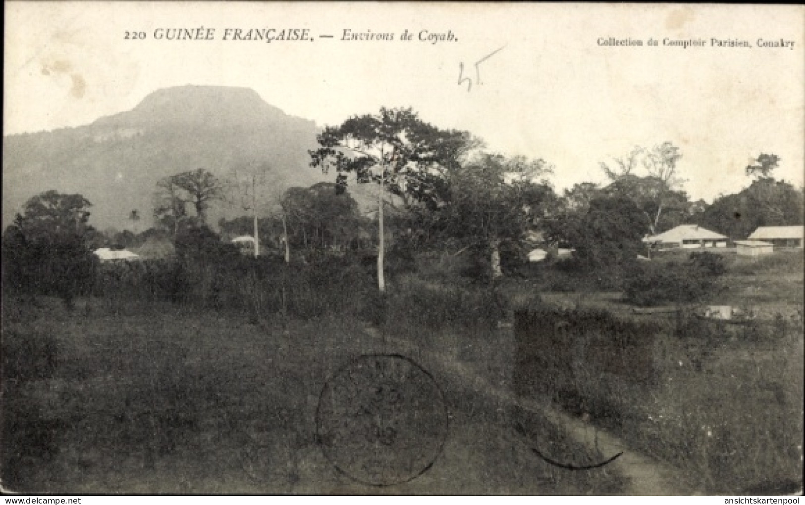 CPA Französisch Guinea, in der Nähe von Coyab