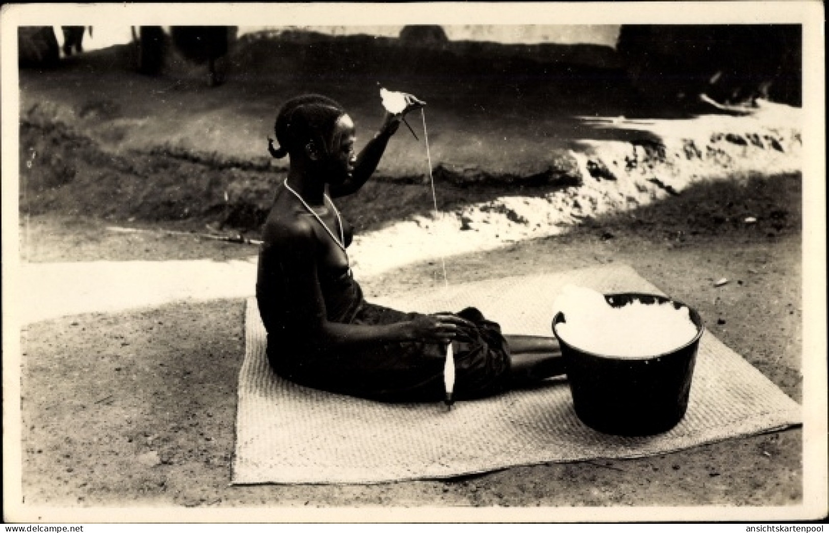 CPA Französisch-Guinea, Spinner Guerzé