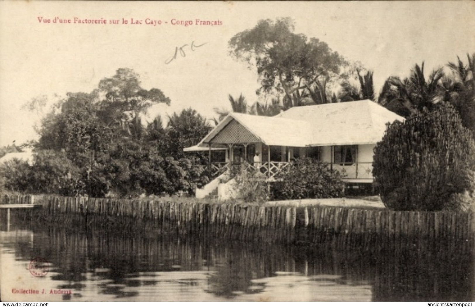 CPA Französisch Kongo, Factoterie sur le Lac Cayo