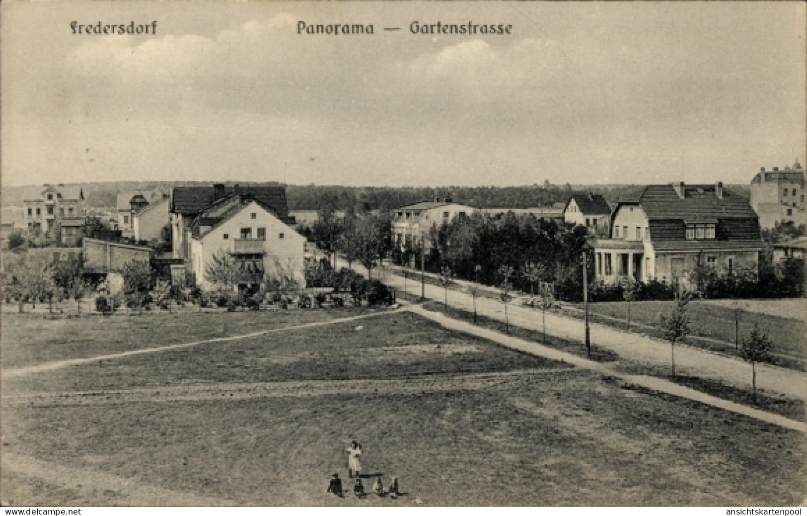 CPA Fredersdorf Vogelsdorf bei Berlin, Panorama, Gartenstraße