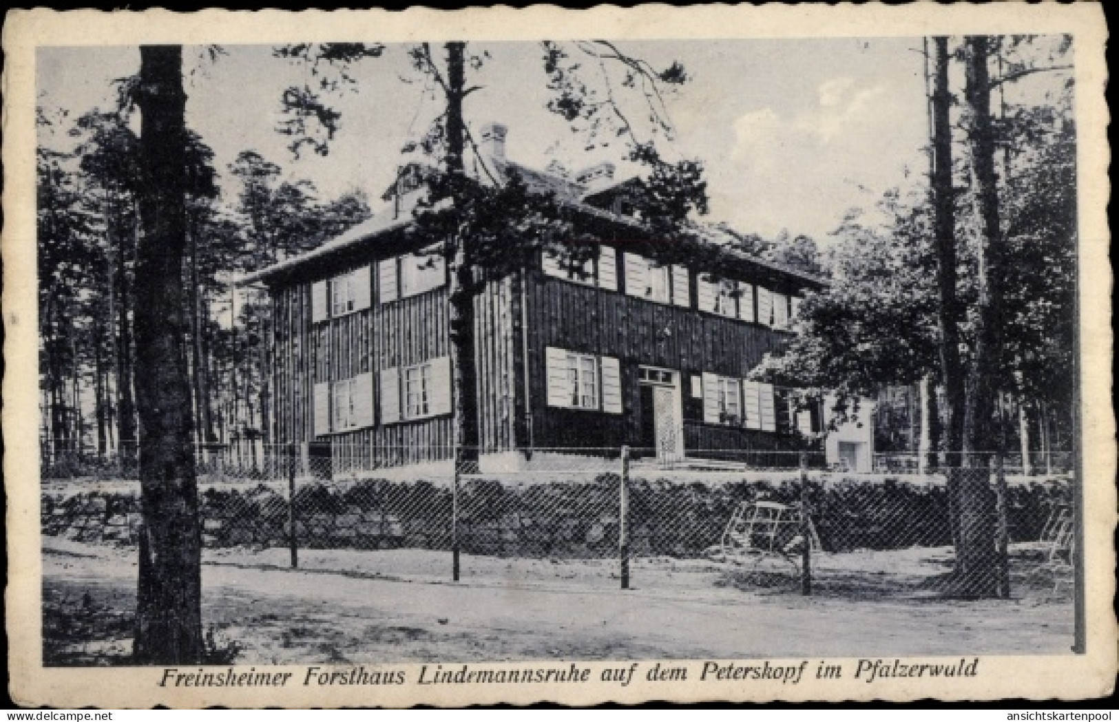 CPA Freinsheim an der Weinstraße Pfalz, Forsthaus Lindemannsruhe auf dem Peterskopf im Pfälzer Wald